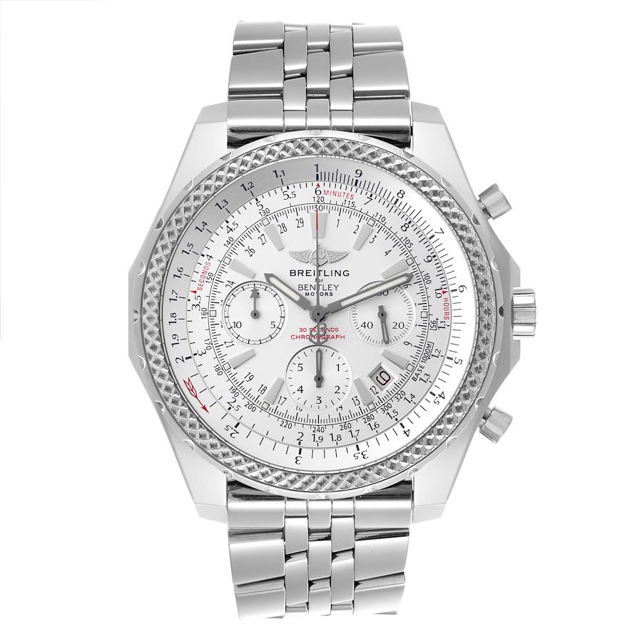 Breitling Bentley Motors Silver Dial Steel Chronograph Watch A25362