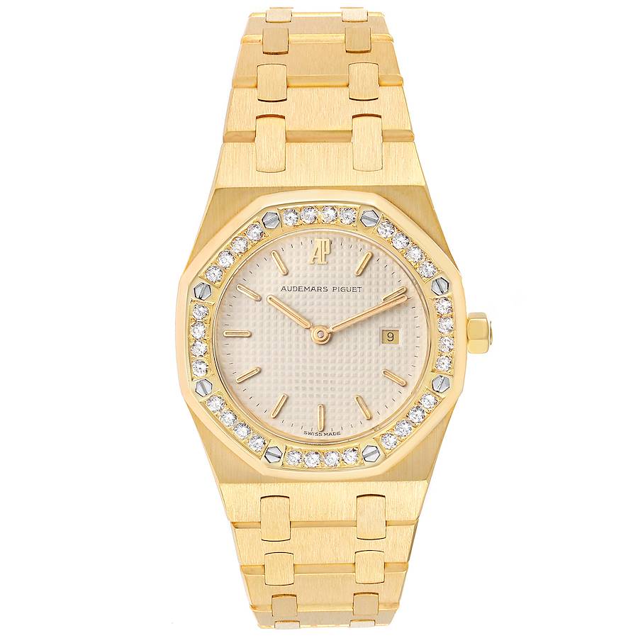 Audemars Piguet Royal Oak Yellow Gold Diamond Ladies Watch 56271BA