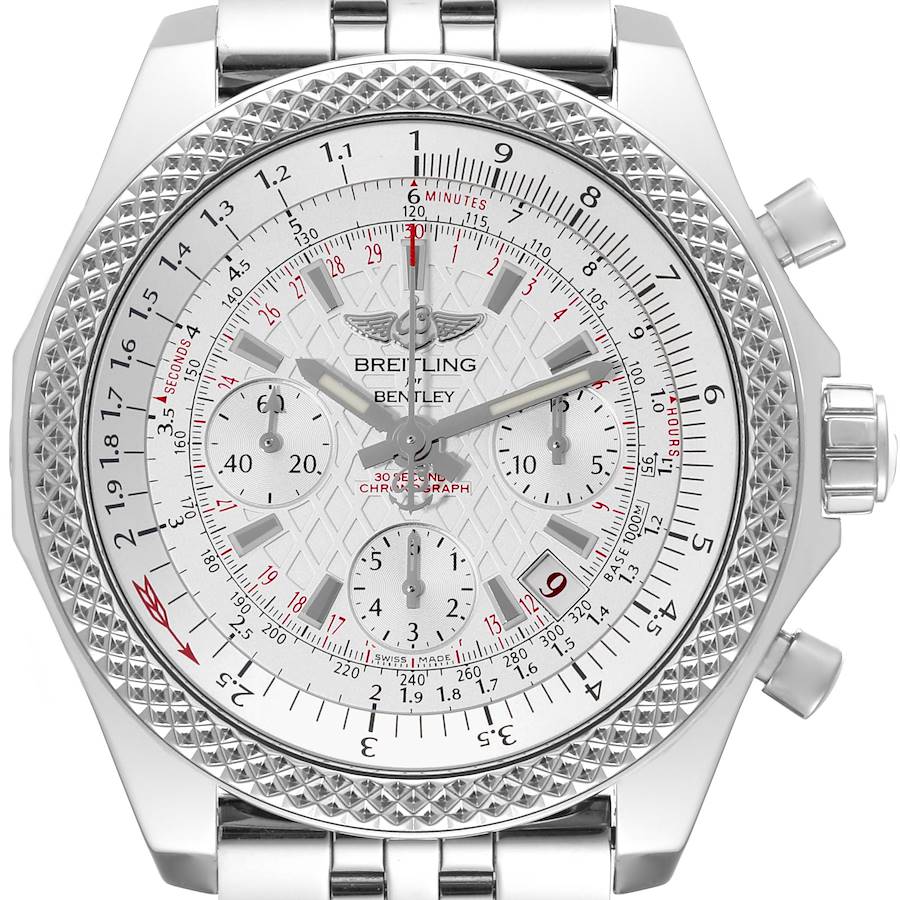 Breitling Bentley B06 44mm Chronograph Steel Mens Watch AB0612