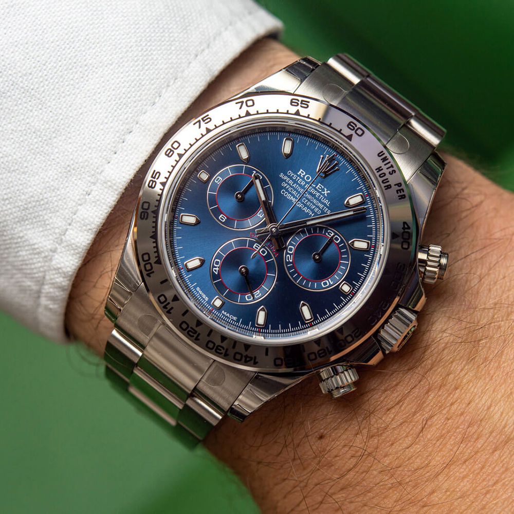 Rollie-The Crown Cosmograph Daytona "Ghost" 40mm Bule Dial M116509-0071 Unworn Produced in 2023