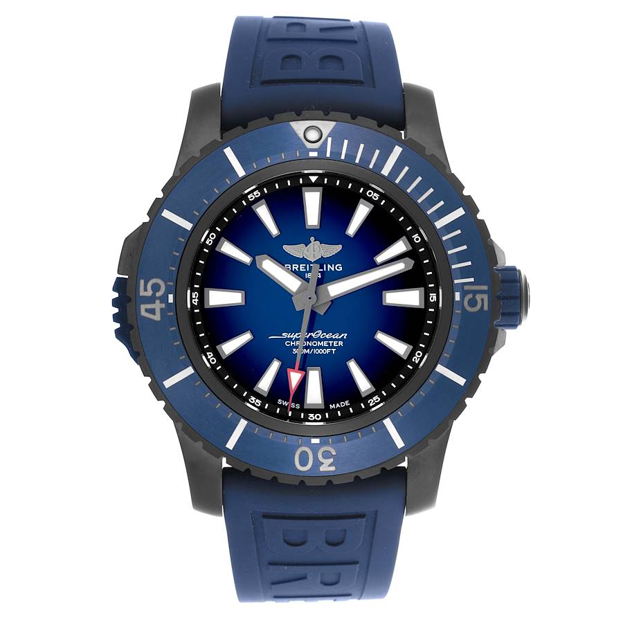 Breitling Superocean 48 Blue Dial Titanium Mens Watch V17369
