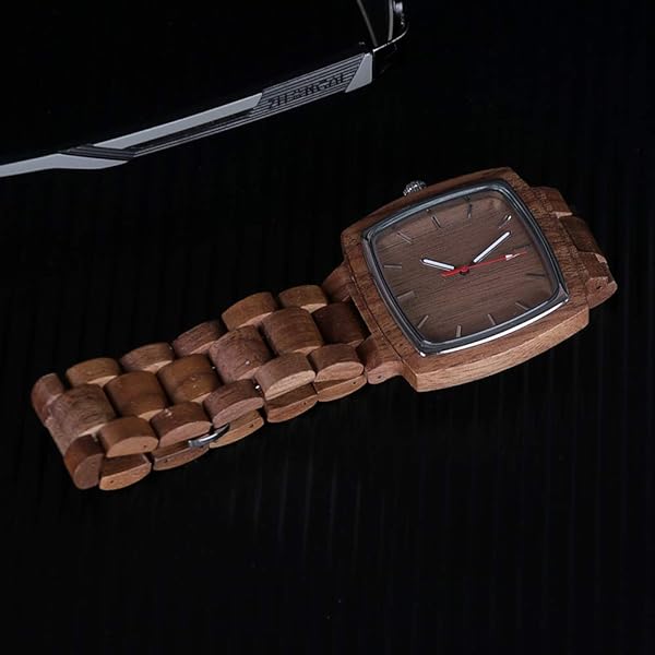 Wooden Watches Mens with Handmade Colorful Bamboo Wood Watch Analog Date Quartz Wooden Watch for Men Q1056 (sale by bulk)