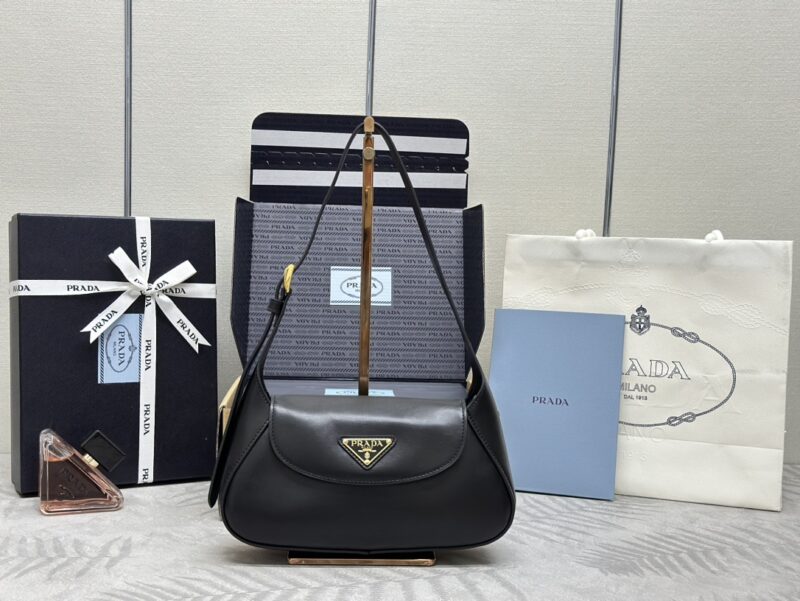 Replica Prada Small Shoulder Bag Black