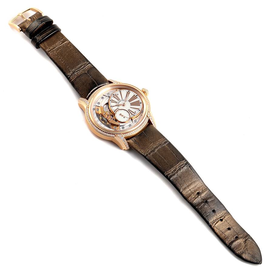 Audemars Piguet Millenary Rose Gold MOP Diamond Ladies Watch 77247OR
