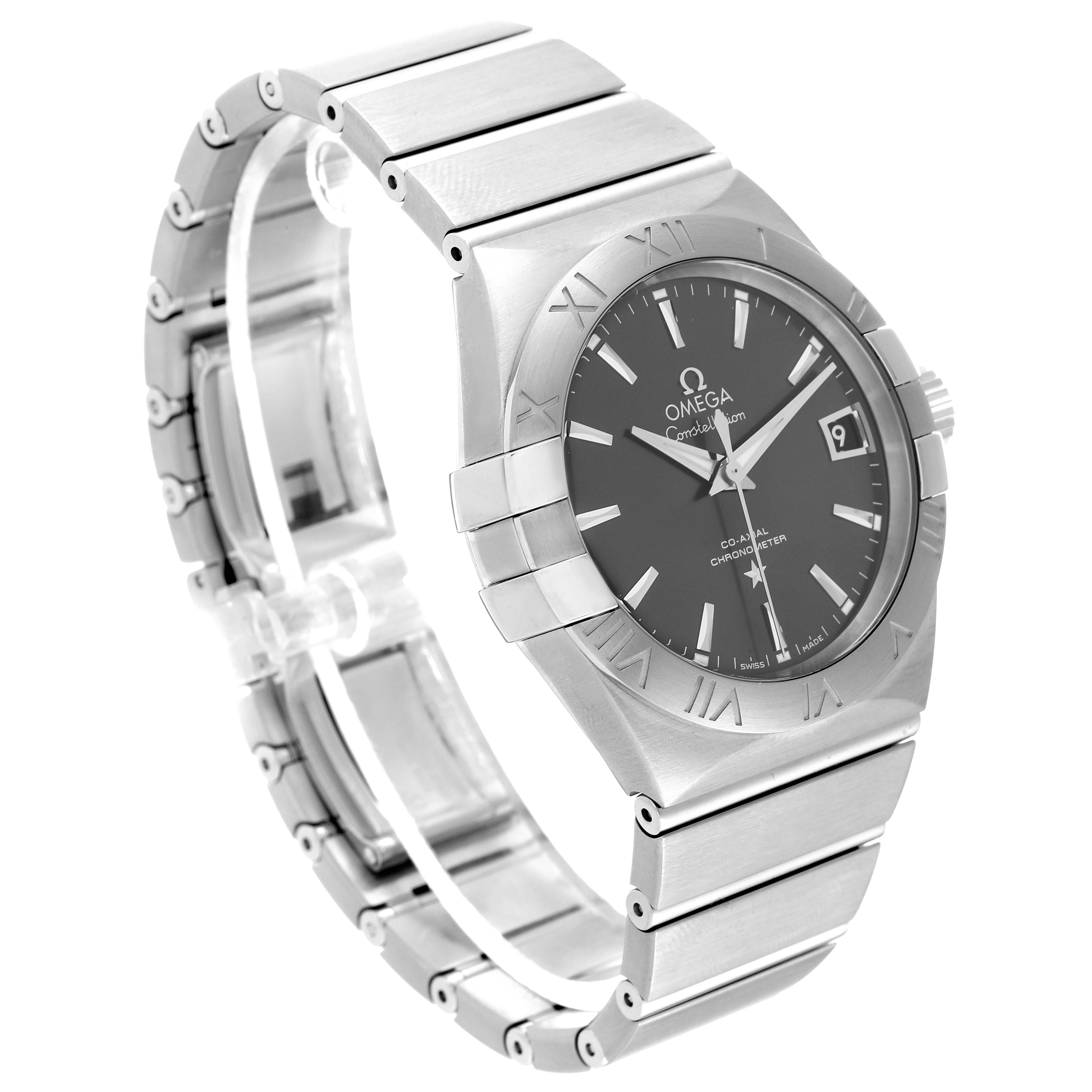 Omega Constellation Co-Axial Steel Mens Watch 38.5 MM 123.10.38.21.06.001