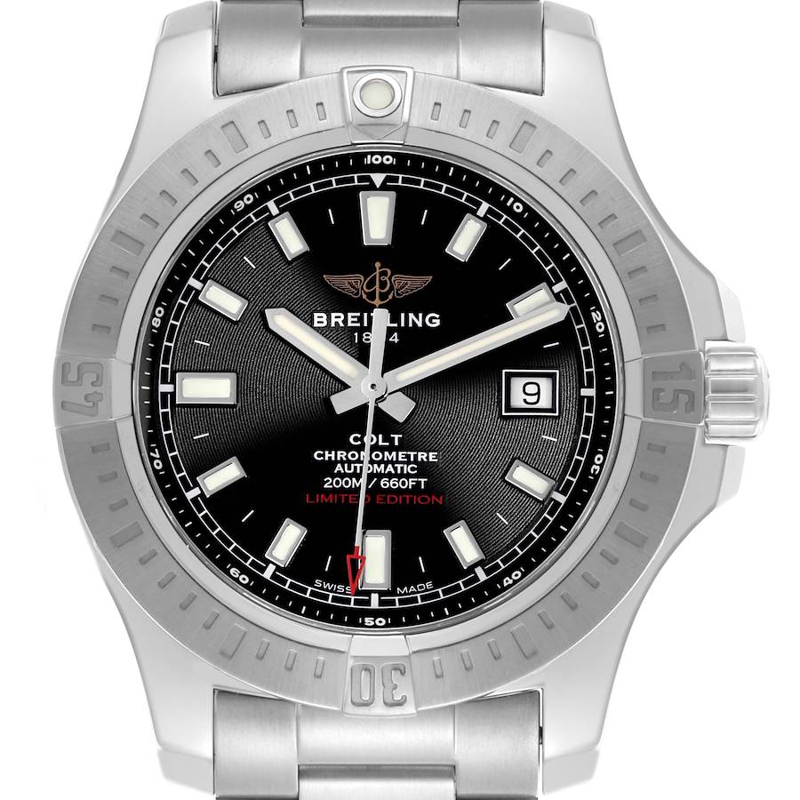 Breitling Colt Black Dial Automatic Steel Mens Watch A17388