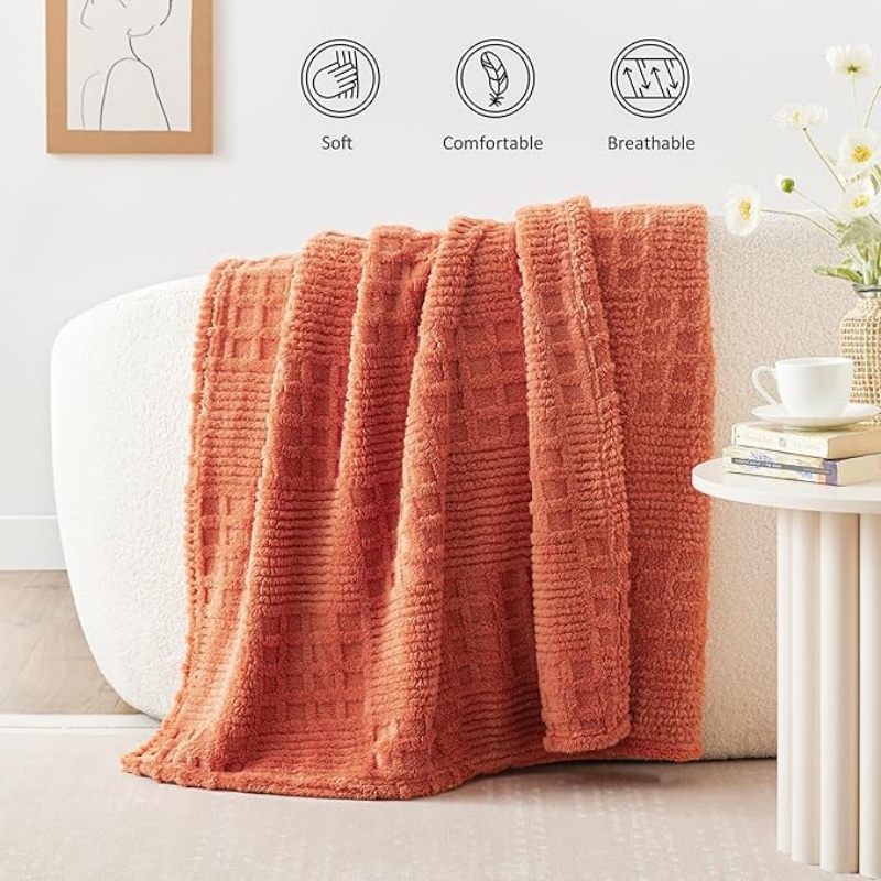 VELVETIER Fleece Throw Blanket for Couch or Bed