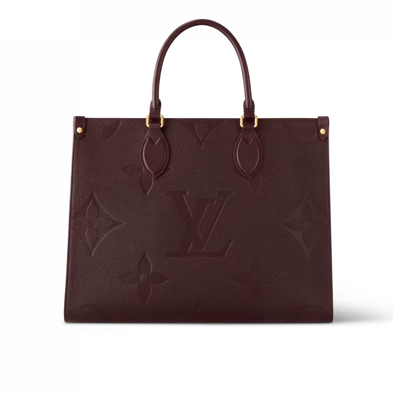 Louis Vuitton Onthego MM Monogram Empreinte Wine Red 25Cm M46601