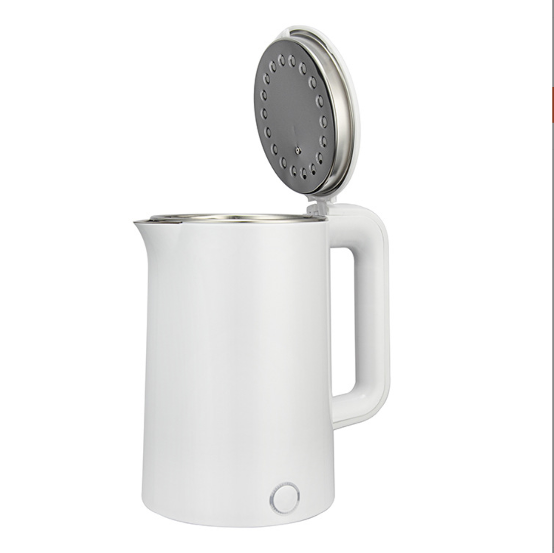 Electric Kettle with Fast Boiling, Minimalist Matte White Water Boiler