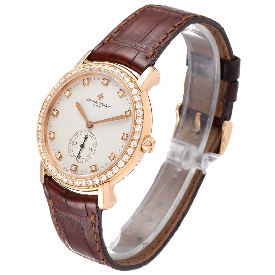 Vacheron Constantin Malte Grande Rose Gold Diamond Watch 81500