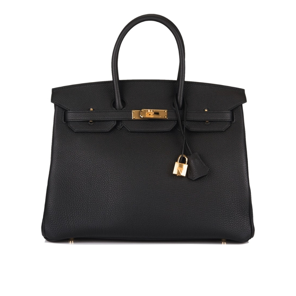 Hermes Birkin 35 Togo Leather Handbag Black 35cm