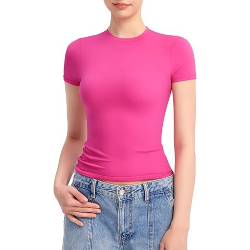 Women's Crew Neck Short Sleeve Tops