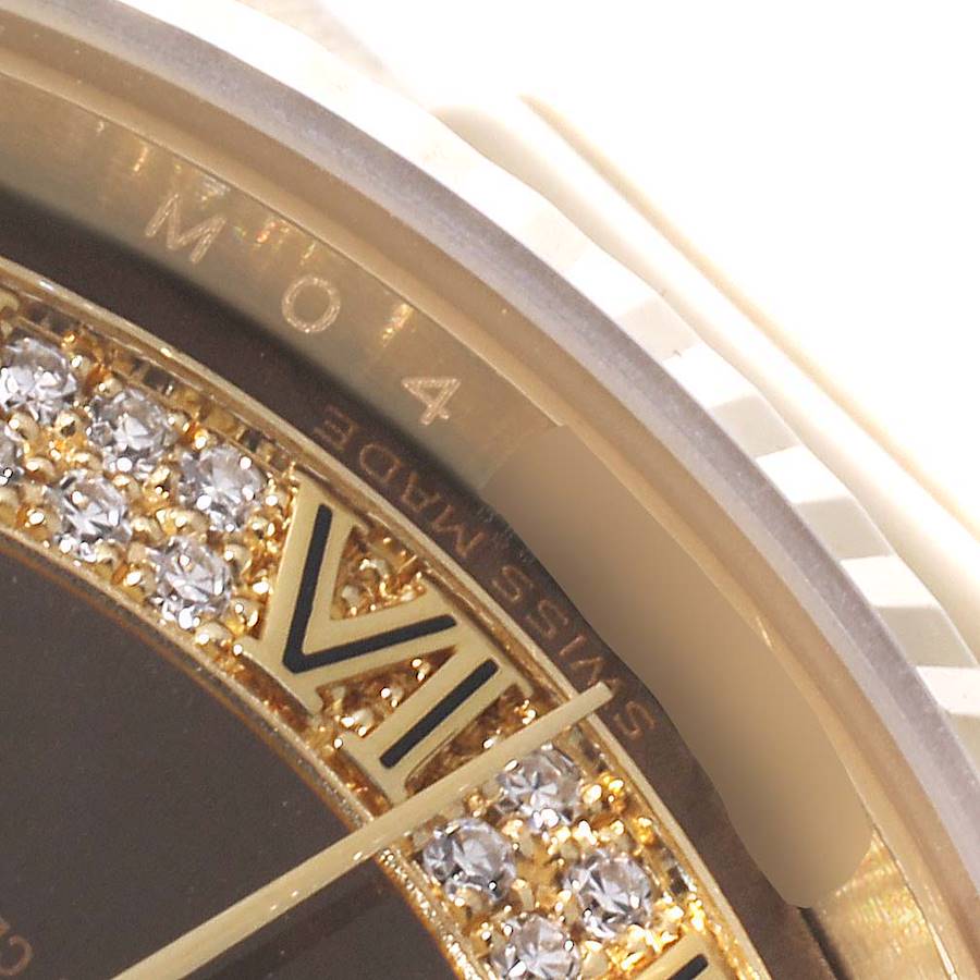 Rolex Day Date President Yellow Gold Myriad Diamond Dial Mens Watch 118238