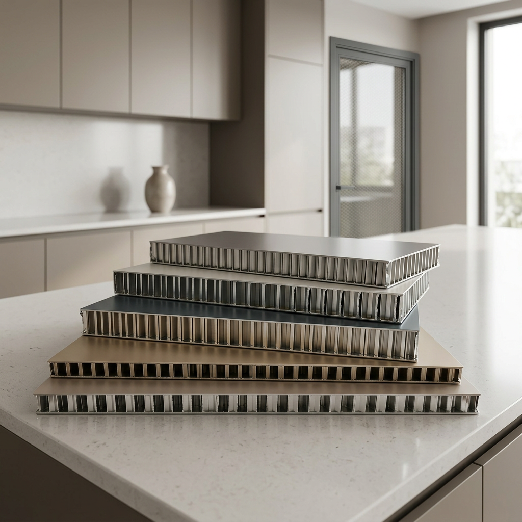 Foshan Factory Aluminum Honeycomb Panel, Wood Grain PET Finish for Kitchen Cabinet & Wardrobe Furniture