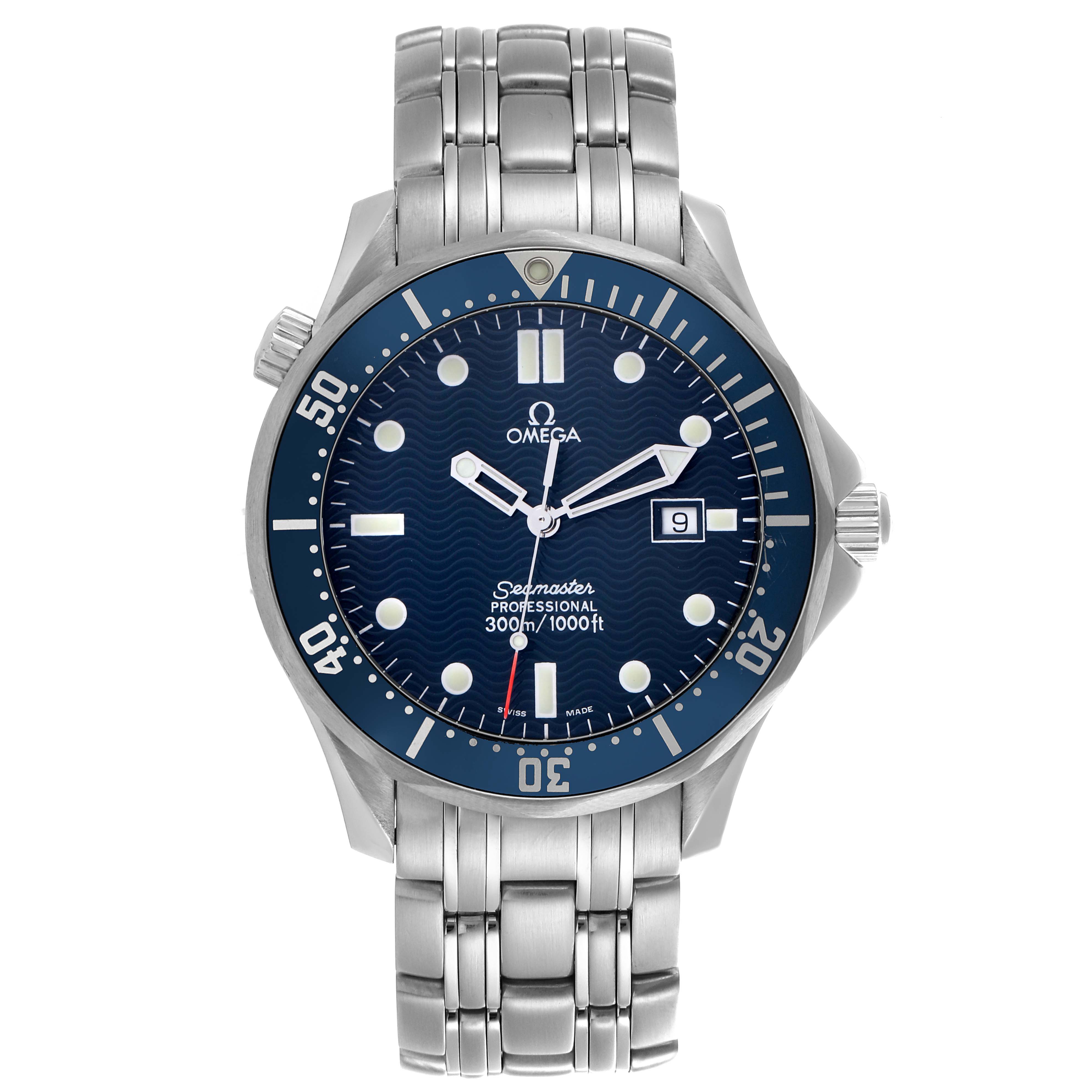 Omega Seamaster 300M Diver Blue Dial Steel Mens Watch 41.0 MM 2541.80.00