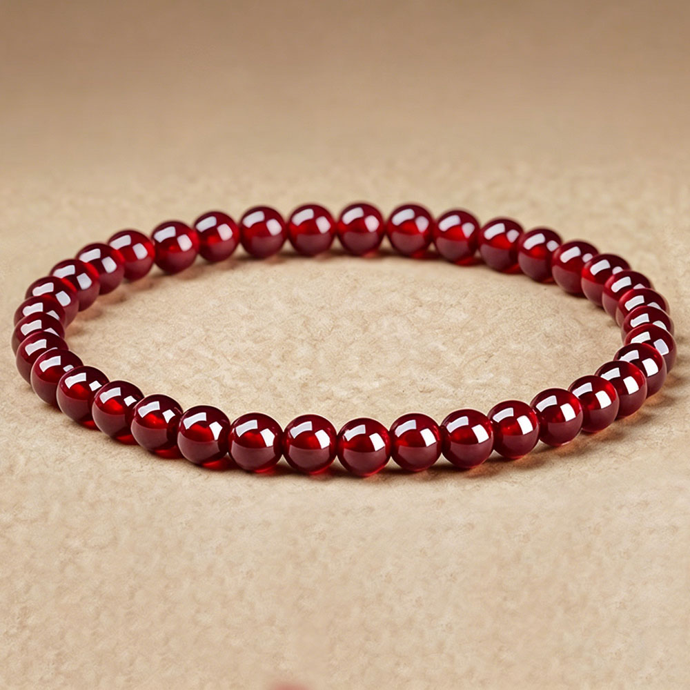 GemVibra Garnet Talisman Bracelet – Grounded Vitality & Quiet Protection