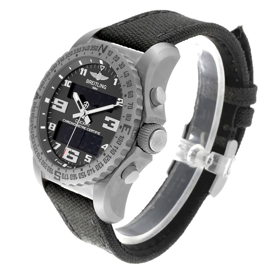 Breitling Professional Cockpit B50 Gray Dial Titanium Mens Watch EB5010