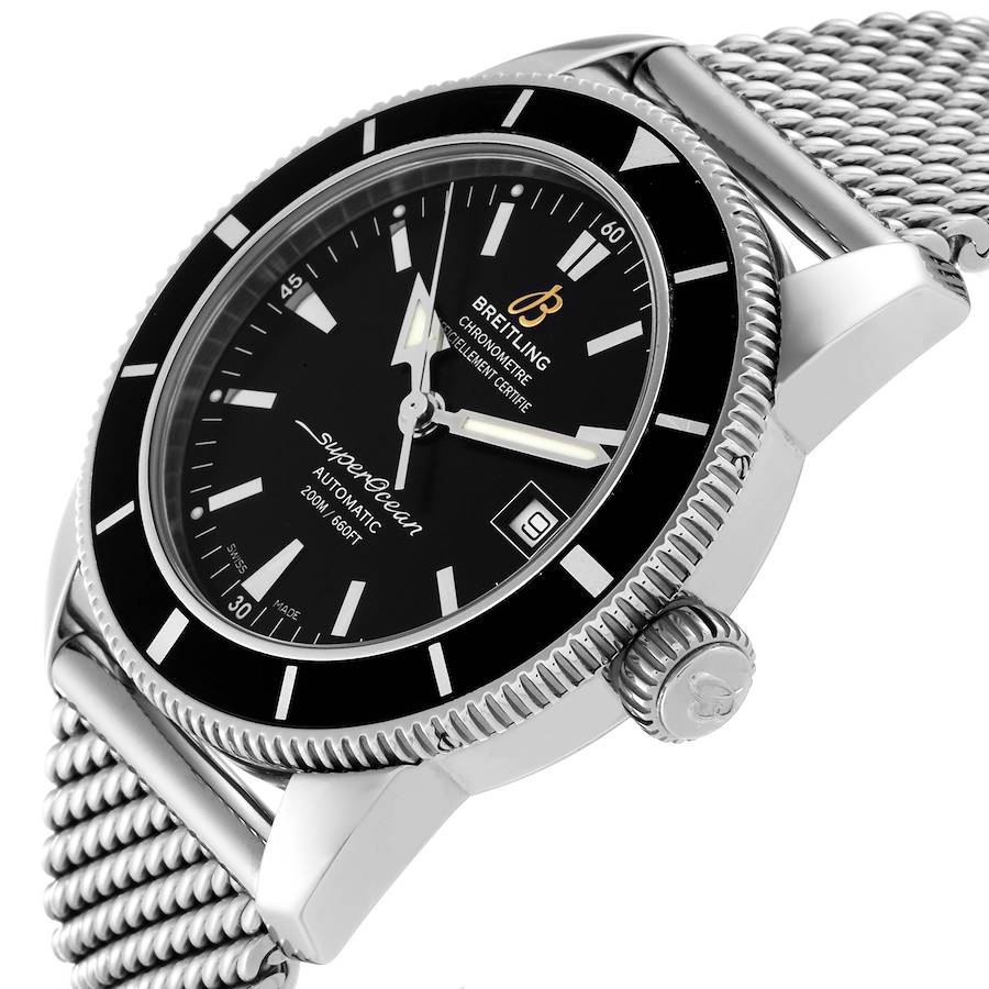 Breitling Superocean Heritage 42 Mesh Bracelet Mens Watch A17321