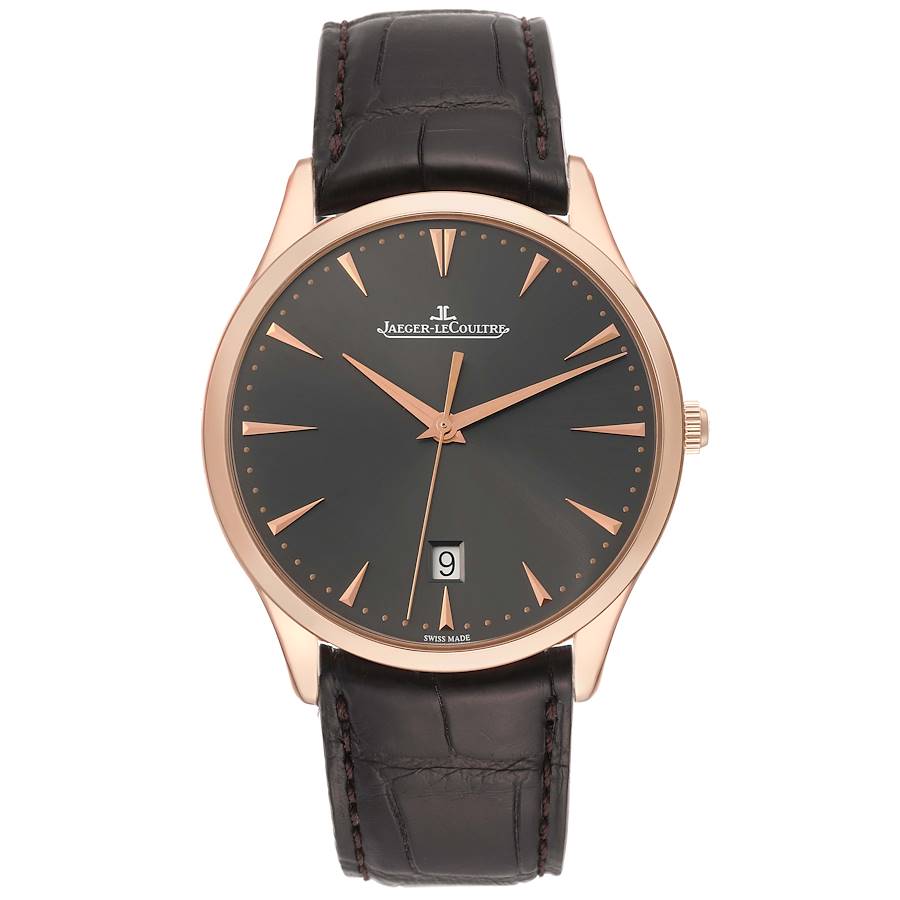 Jaeger LeCoultre Master Grande Ultra Thin Rose Gold Mens Watch 174.2.37.S