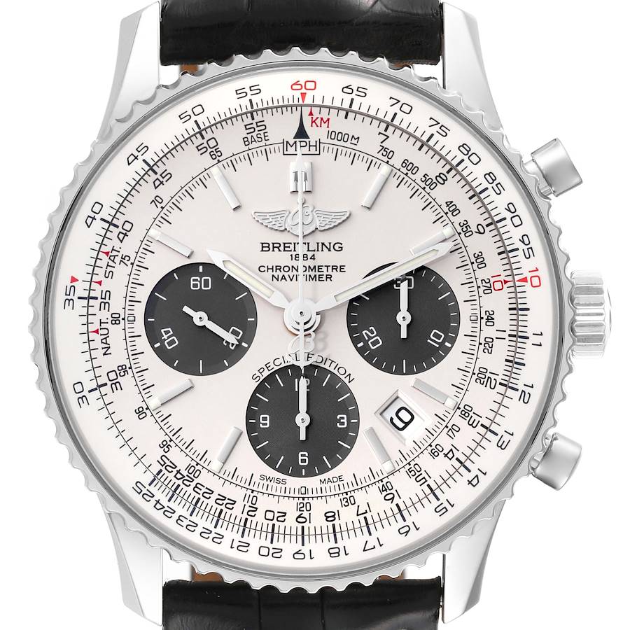 Breitling Navitimer 01 Panda Dial Steel Mens Watch AB0120