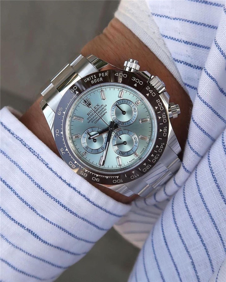Rolex Cosmograph Daytona 40mm Platinum Ice-Blue Dial m116506-0002 Unworn