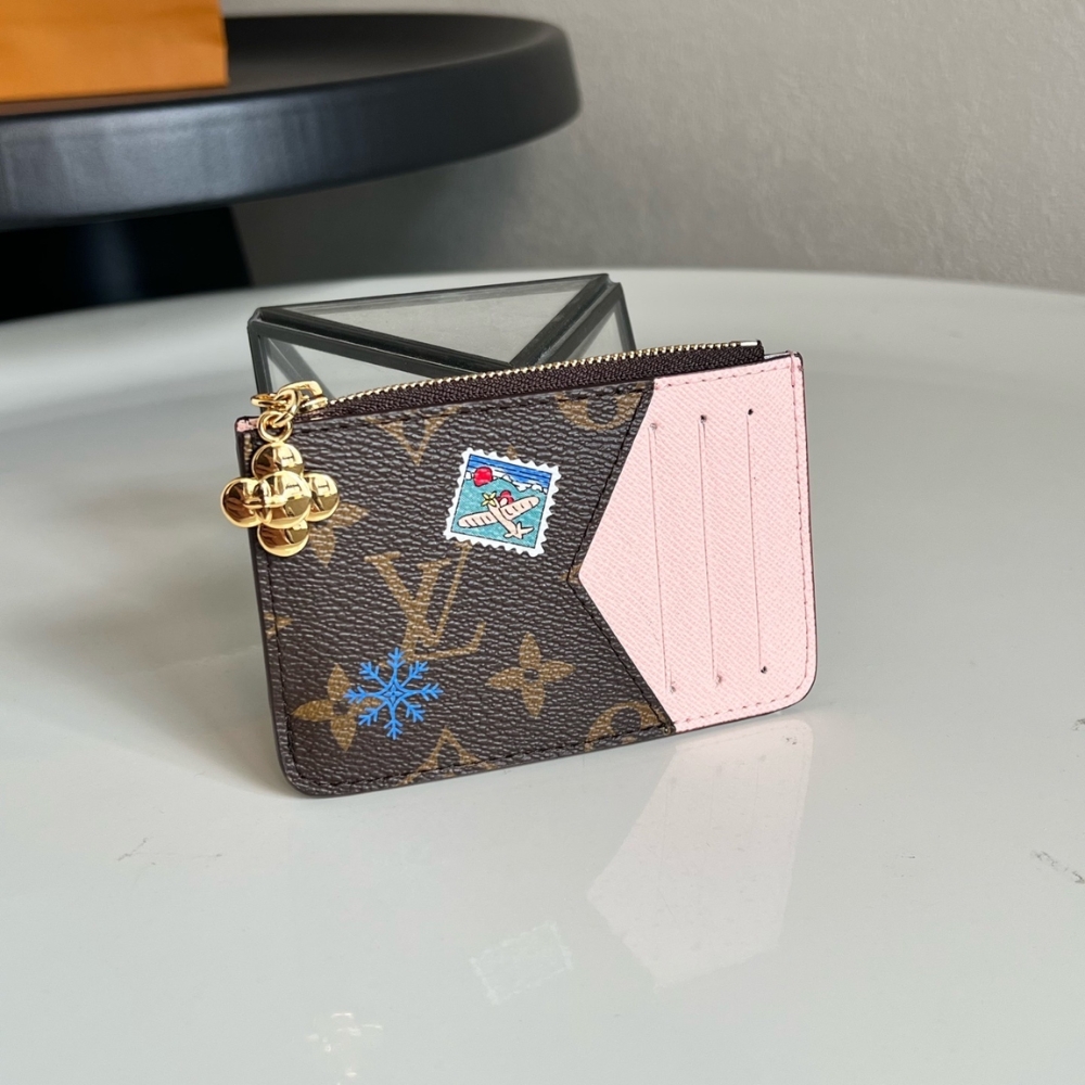 Louis Vuitton Romy Card Holder Monogram Snowy Pearl 12Cm M15333