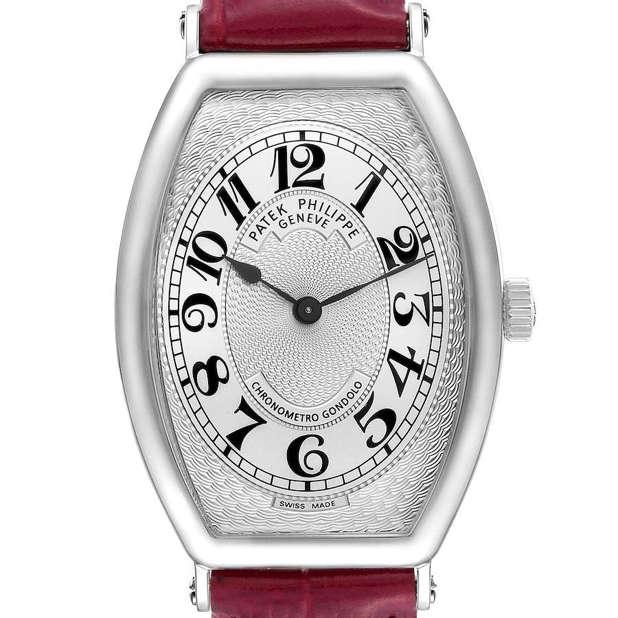 Patek Philippe Gondolo Silver Dial Platinum Mens Watch 5098
