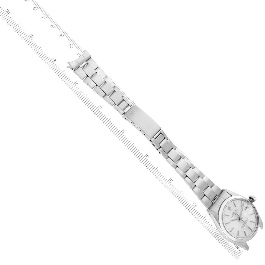 Rolex Date Silver Dial Steel Vintage Mens Watch 1500