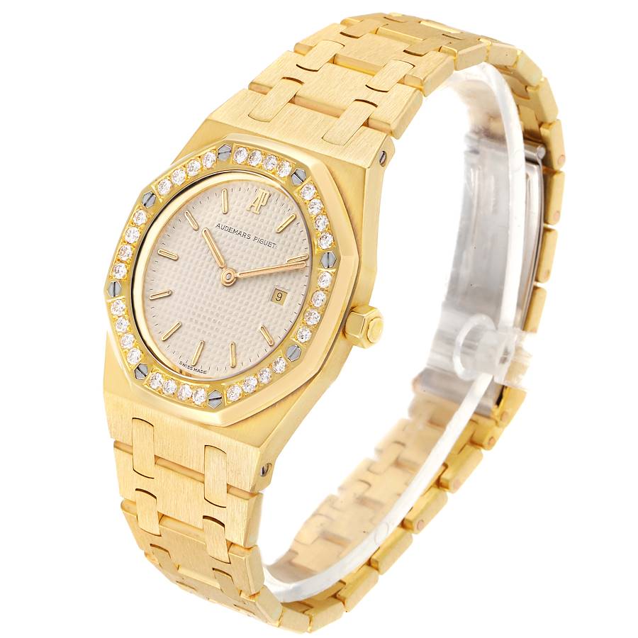 Audemars Piguet Royal Oak Yellow Gold Diamond Ladies Watch 56271BA