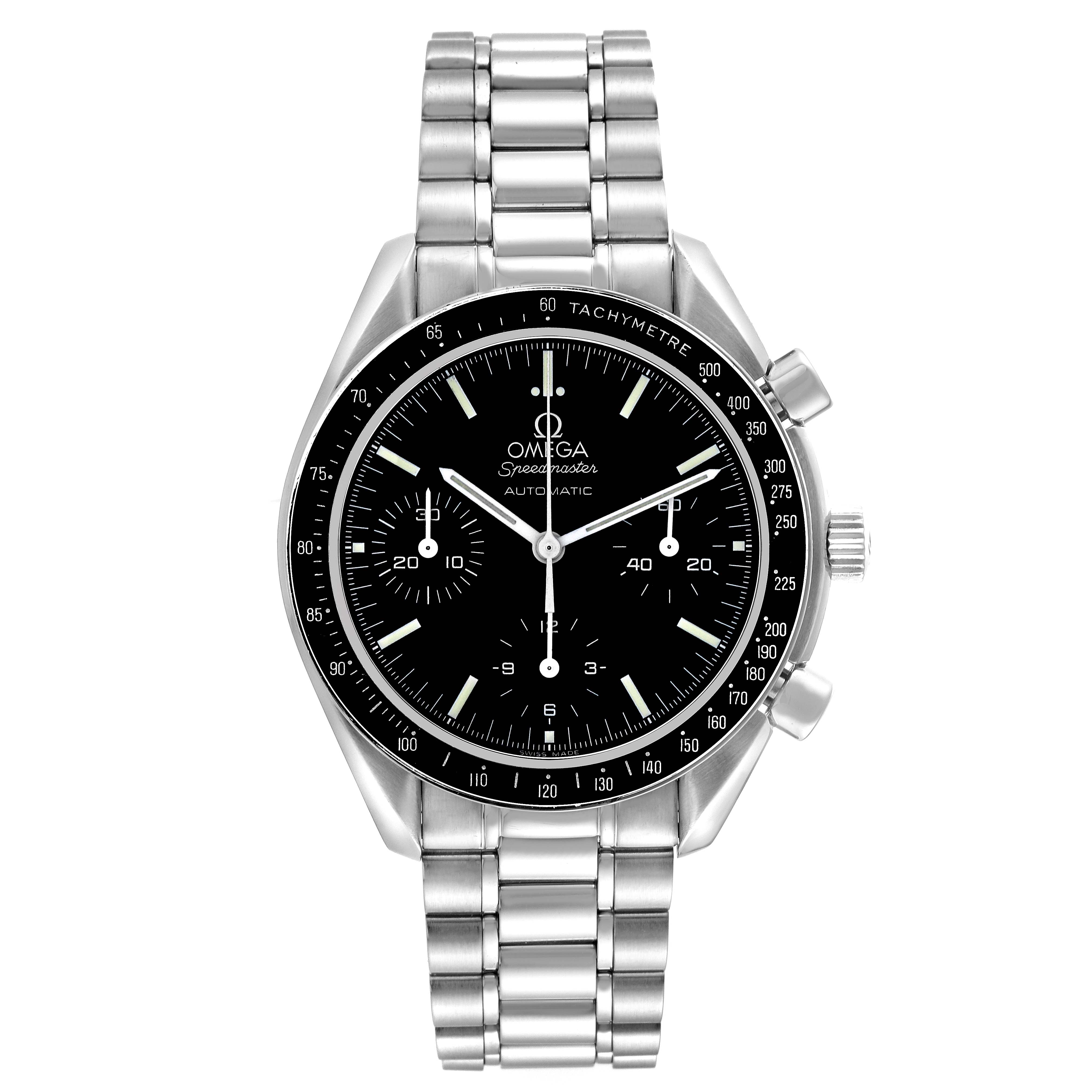 Omega Speedmaster Reduced Chronograph Steel Mens Watch 39.0 MM 3539.50.00