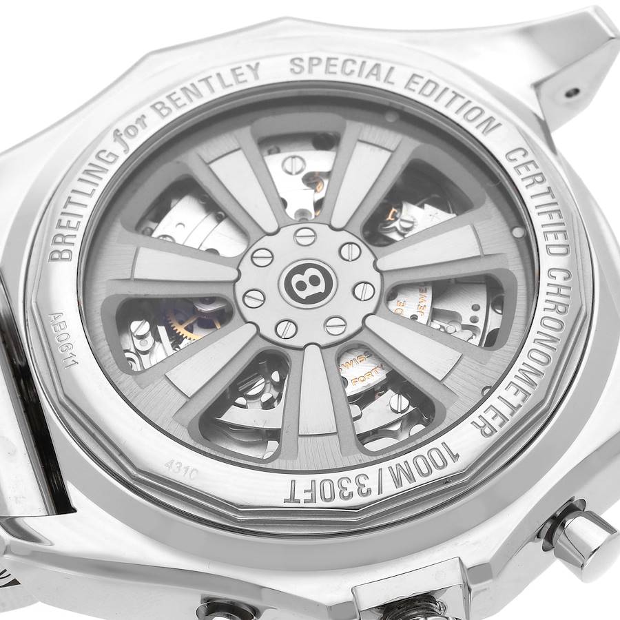 Breitling Bentley B06 Black Dial Chronograph Steel Mens Watch AB0611