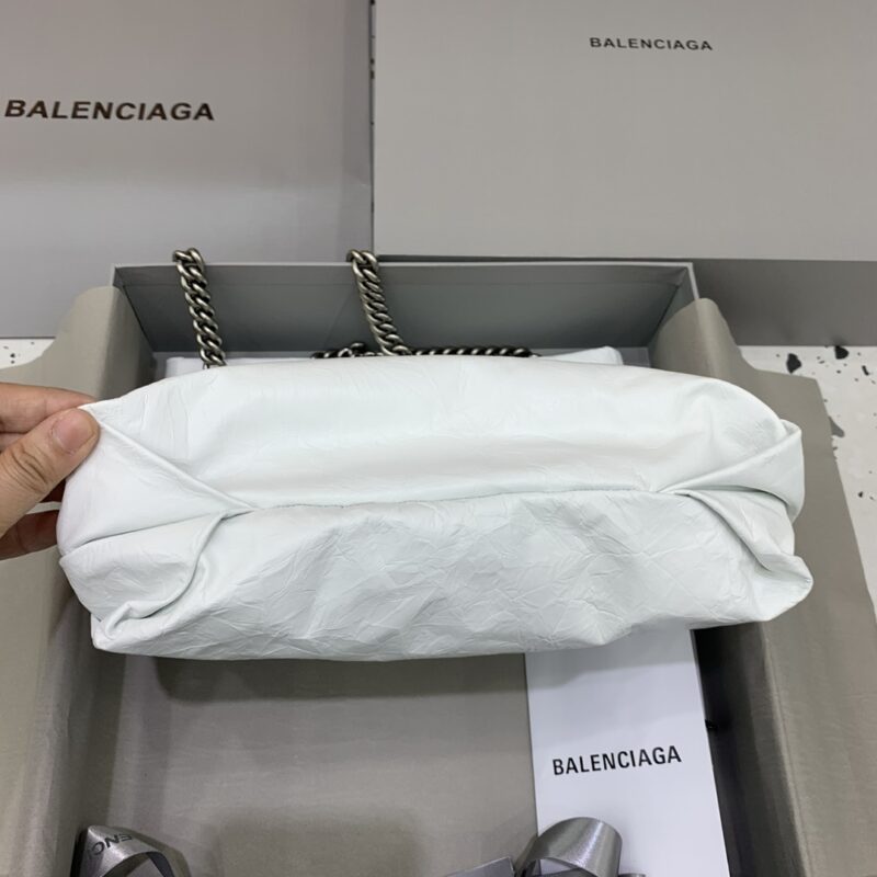 Replica Balenciaga Crush Small Tote White
