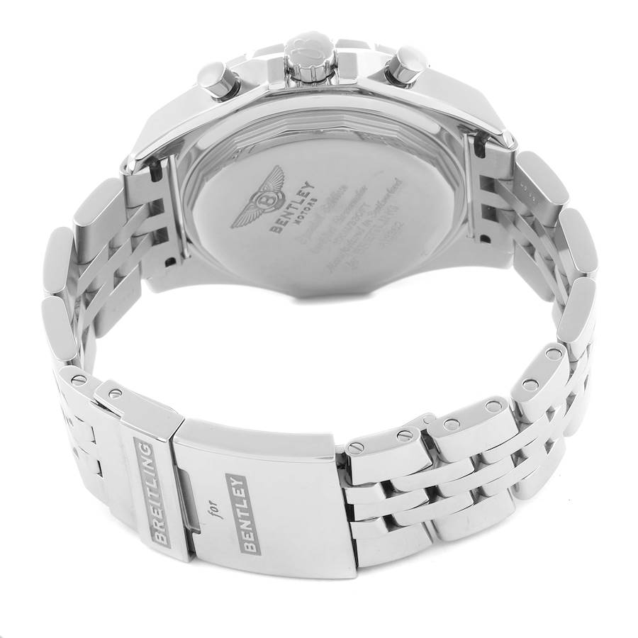 Breitling Bentley Motors GT White Dial Chronograph Steel Mens Watch A13362