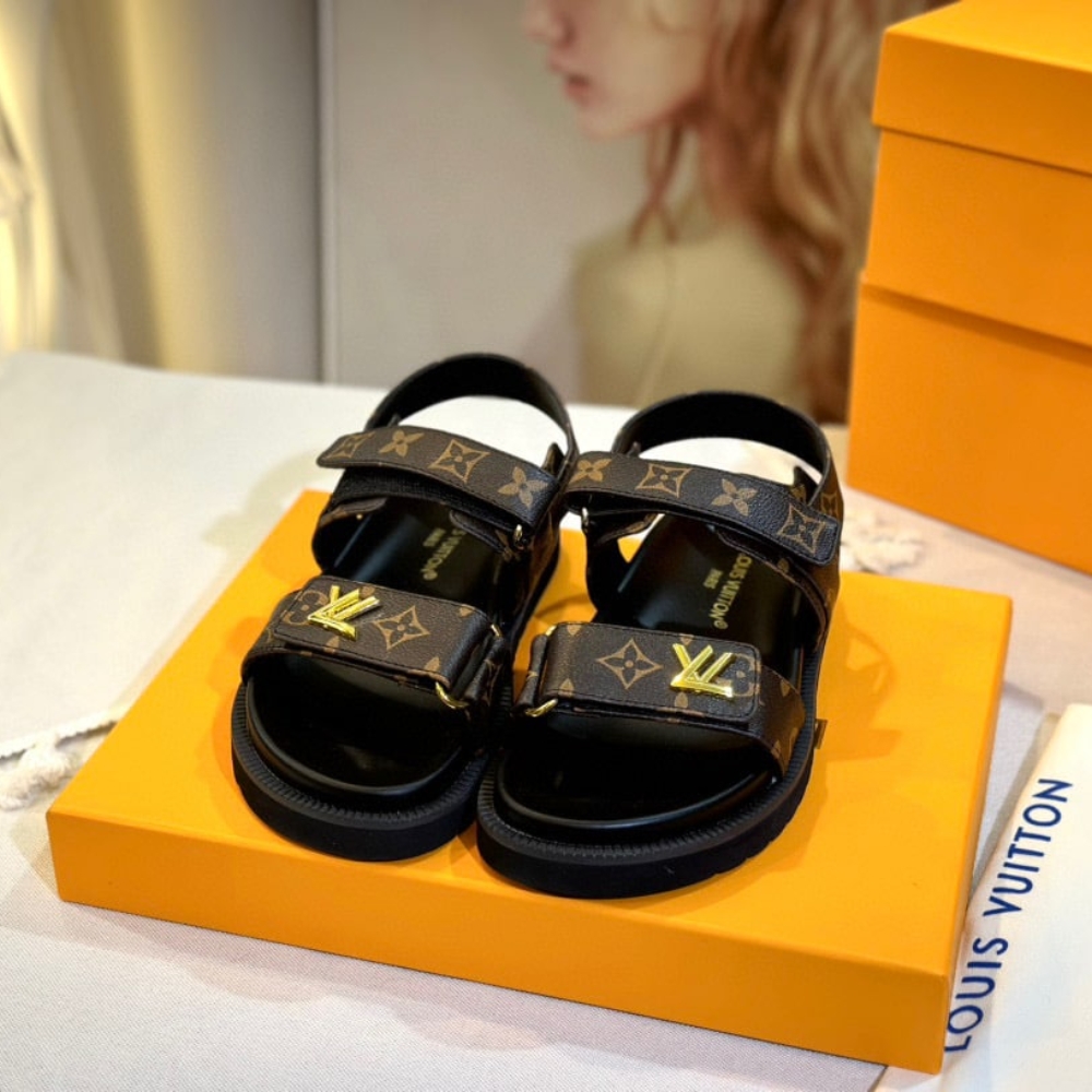 Louis Vuitton Lv Sunset Flat Comfort Sandal Cacao Brown 1Acmy5
