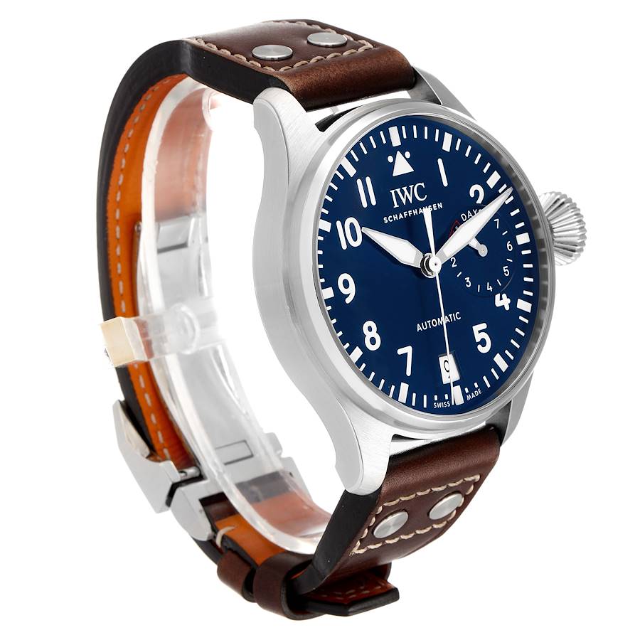 IWC Pilot Le Petit Prince Big Pilots Blue Dial Steel Mens Watch IW500916