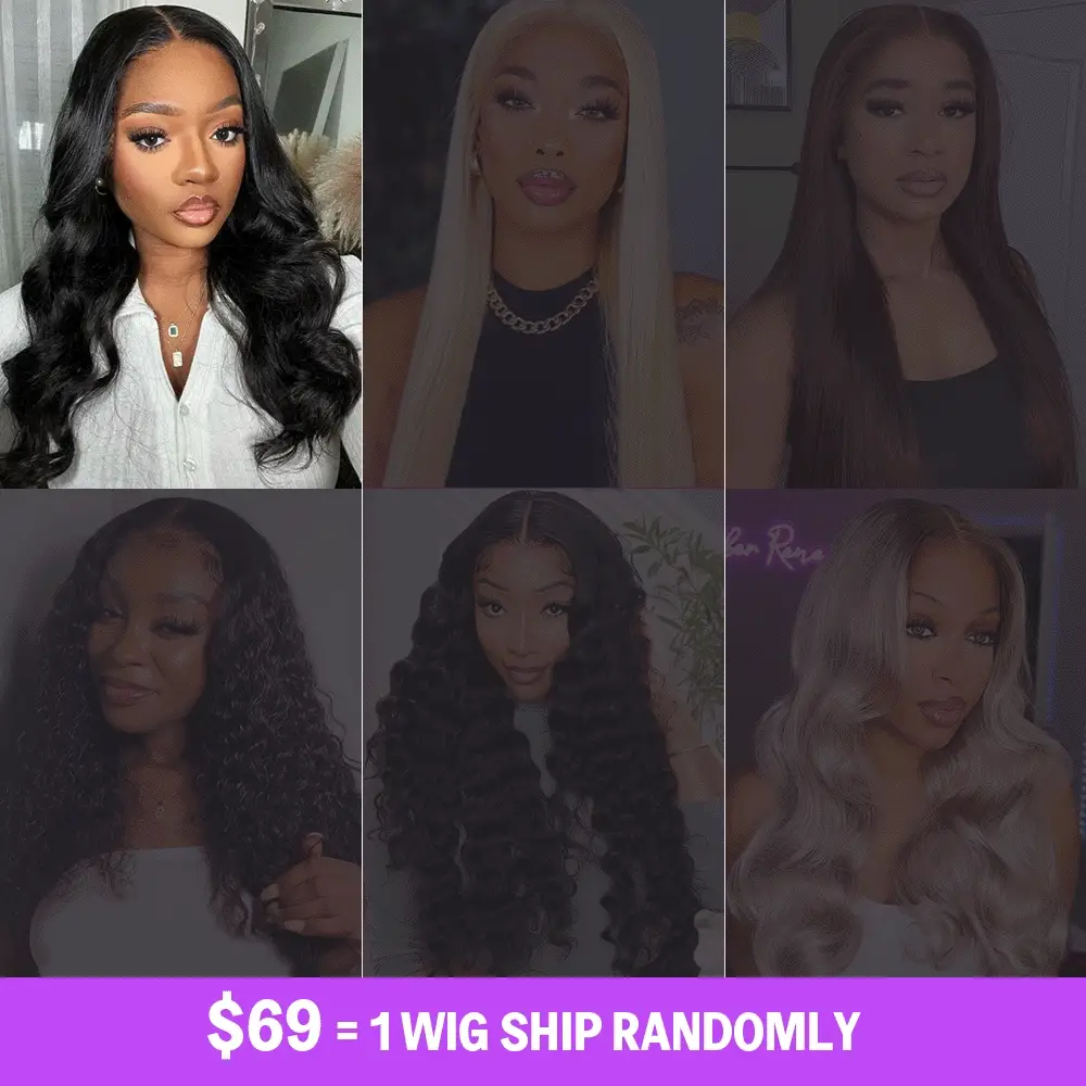 Megalook Mystery Box $69 Get A Lace Wig 16-30Inch Human Hair Valued $140