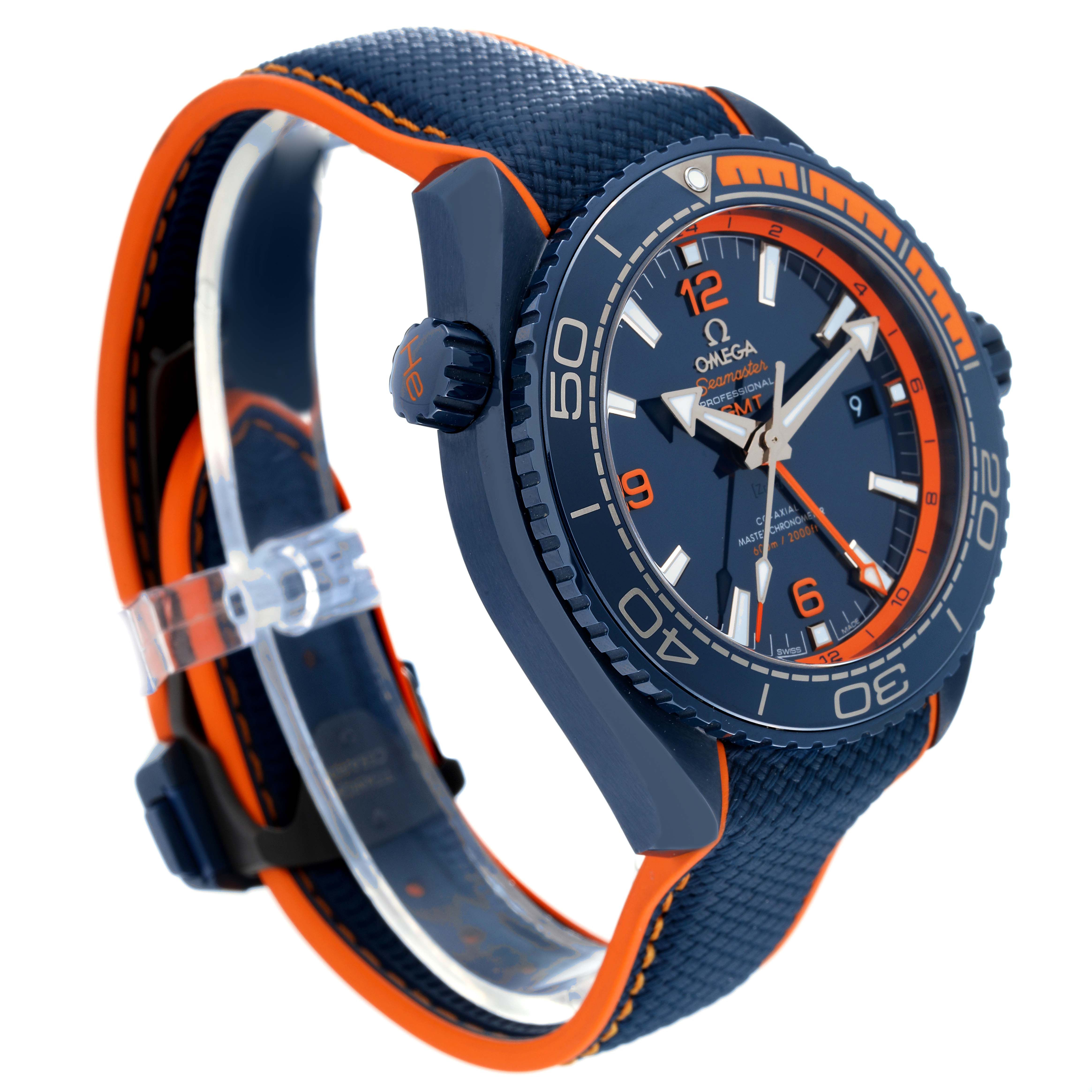 Omega Planet Ocean Big Blue GMT Mens Watch 45.5 MM 215.92.46.22.03.001