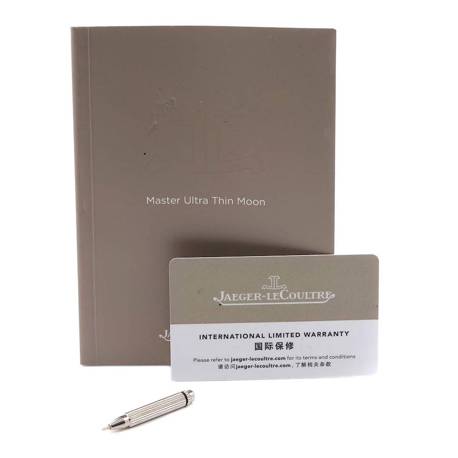 Jaeger LeCoultre Master UltraThin Moonphase Mens Watch 176.8.64.S Q1368470 Card