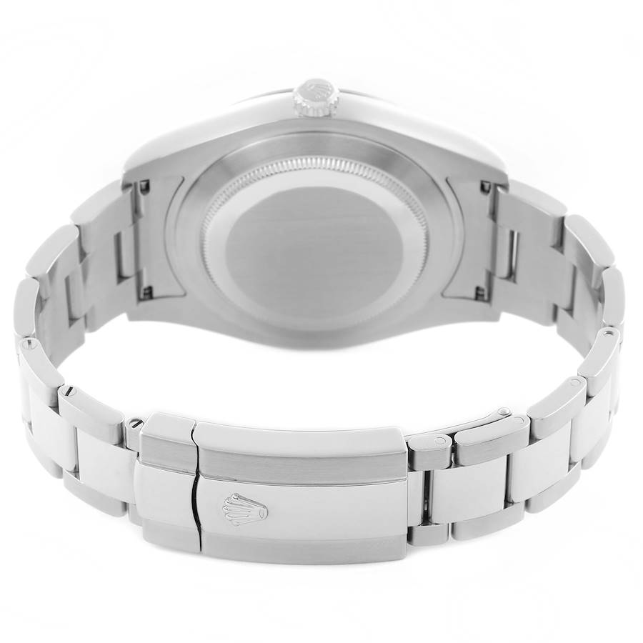 Rolex Datejust II 41 Steel White Gold Blue Numerals Mens Watch 116334