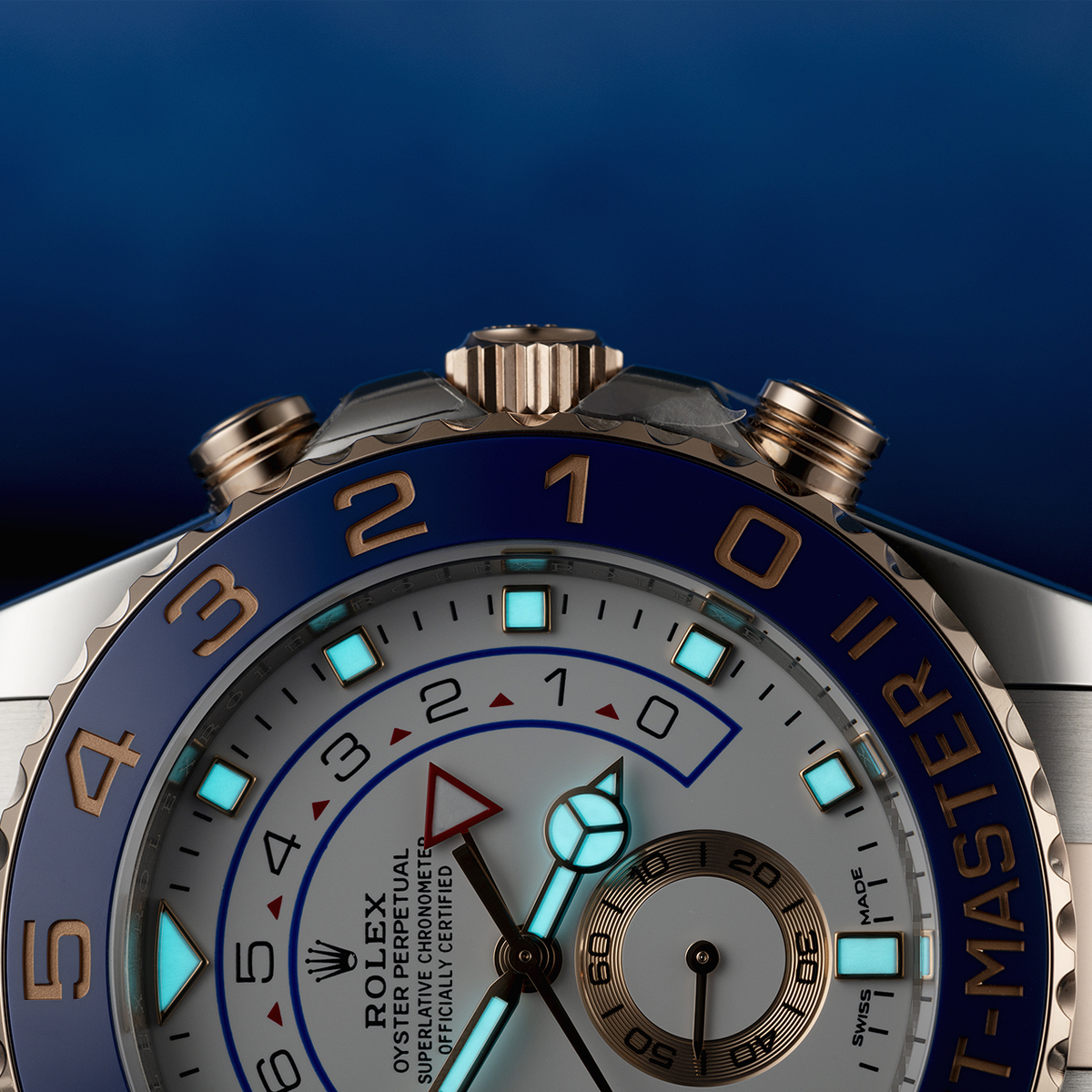Rolex Yacht-Master II Everose Gold M116681-0002 Two-Toned Bracelets Mercedes-Benz Hour Hand /yellow gold m116688-0002 / m116680-0002 New