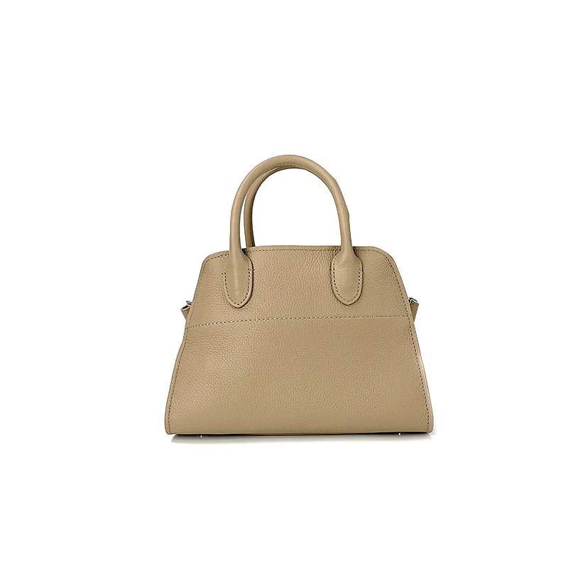spring and summer first-layer cowhide Kelly handbag women's retro temperament shoulder bag crossbody versatile tote bag
