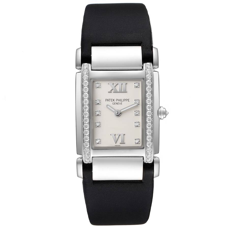 Patek Philippe Twenty-4 White Gold Diamond Ladies Watch 4920 Papers