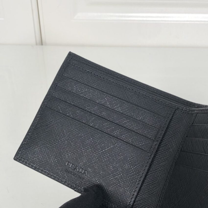 Replica Prada Bifold Wallet Black
