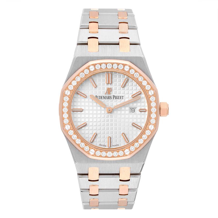 Audemars Piguet Royal Oak 33 Steel Rose Gold Diamond Ladies Watch 67651SR