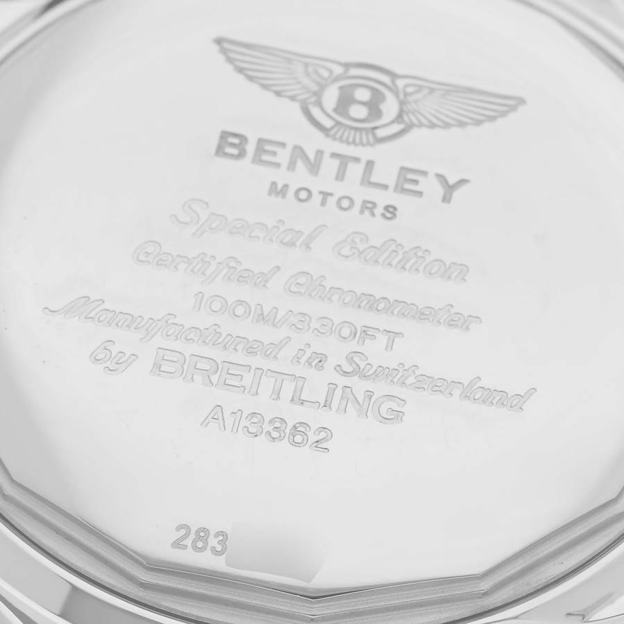 Breitling Bentley Motors GT White Dial Steel Mens Watch A13362