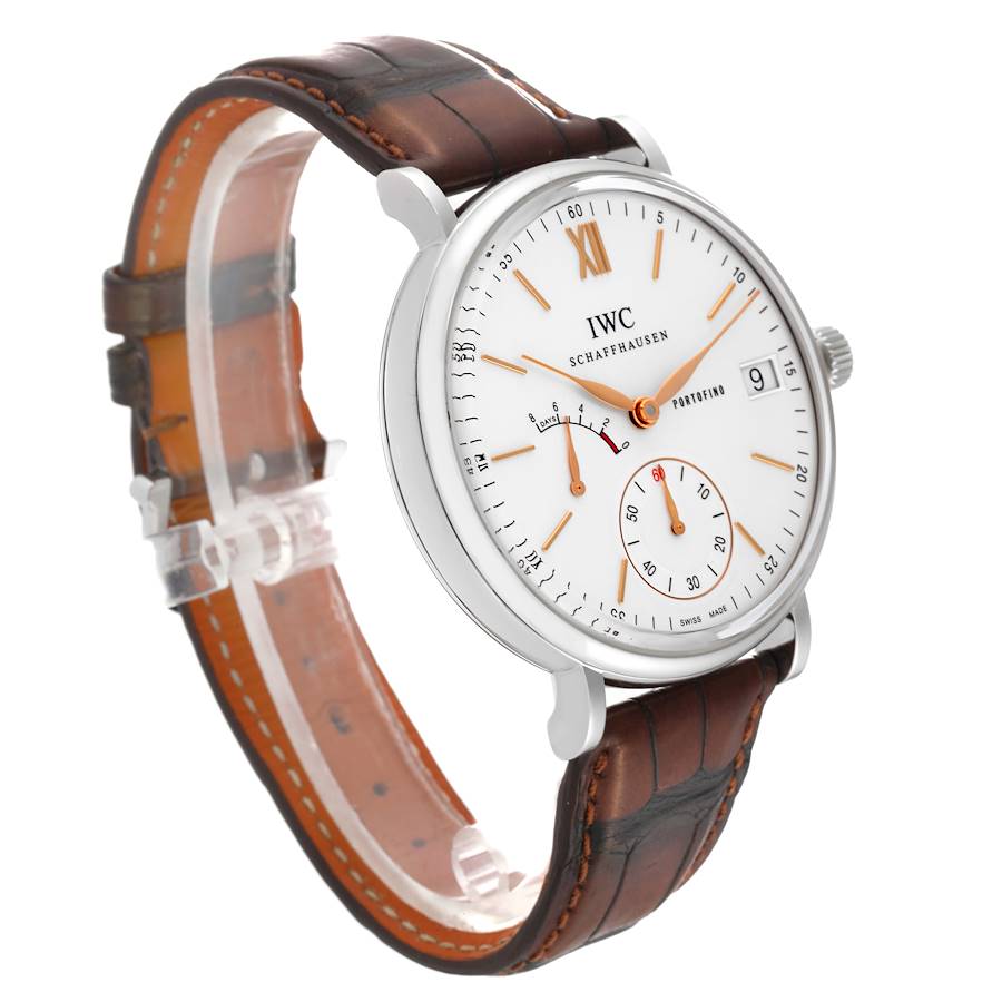 IWC Portofino 8 Days Power Reserve 45mm Silver Dial Mens Watch IW510103
