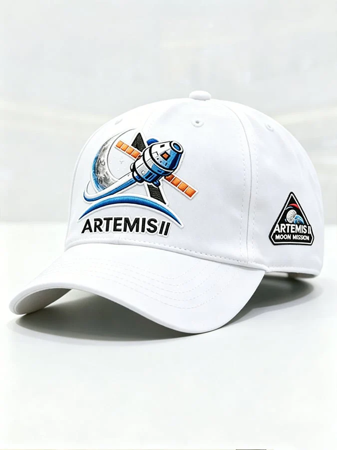 Unisex Artemis II 2026 Rocket Launch Print Hat