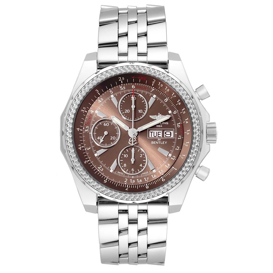 Breitling Bentley Motors GT Special Edition Bronze Dial Steel Mens Watch A13362