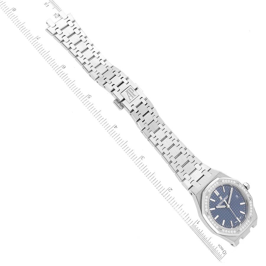 Audemars Piguet Royal Oak 37mm Steel Diamond Mens Watch 15451ST