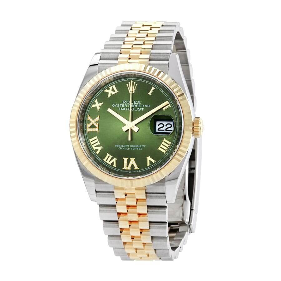 Datejust Green Dial 126283RBR Super Clone with Diamonds